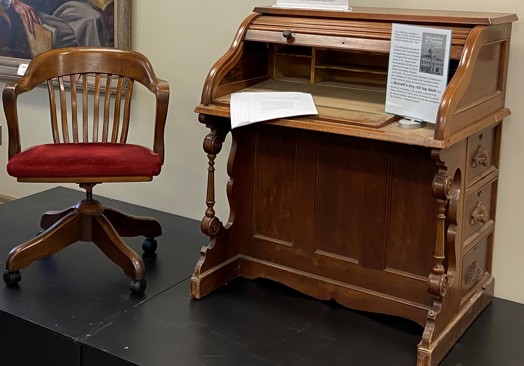 John Davis Barnett's roll top desk