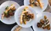 Dinner plate with food 