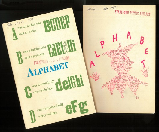 Photo of James Reaney's Alphabet Magazines