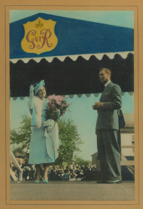 Hand Coloured Photograph of Royal Family